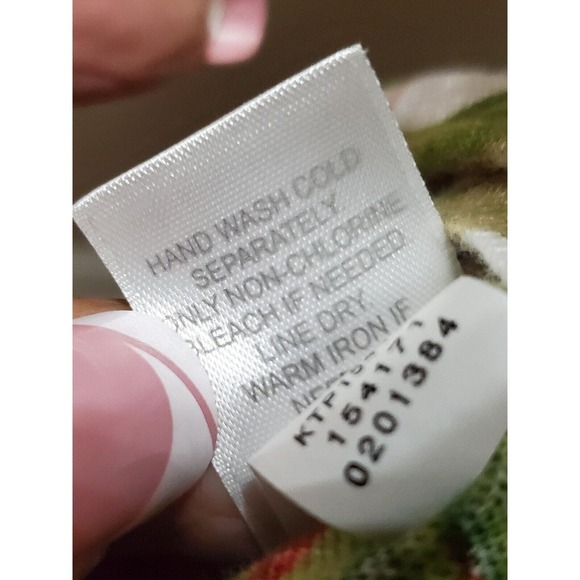 J. Jill Womens Multicolor Floral 100% Linen Round Neck Short Sleeve Top Blouse M - Picture 10 of 13